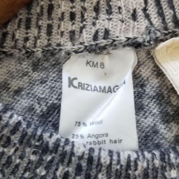 Krizia Maglia Vintage Knit Snakeskin Sweater - Picture 2 of 4